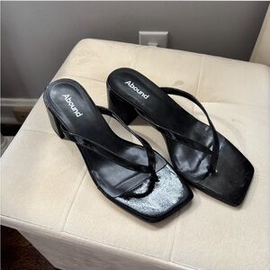 Square toe heels